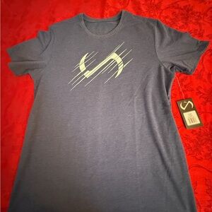 Men's Navy Graphic Crew Neck Short Sleeve Tee
